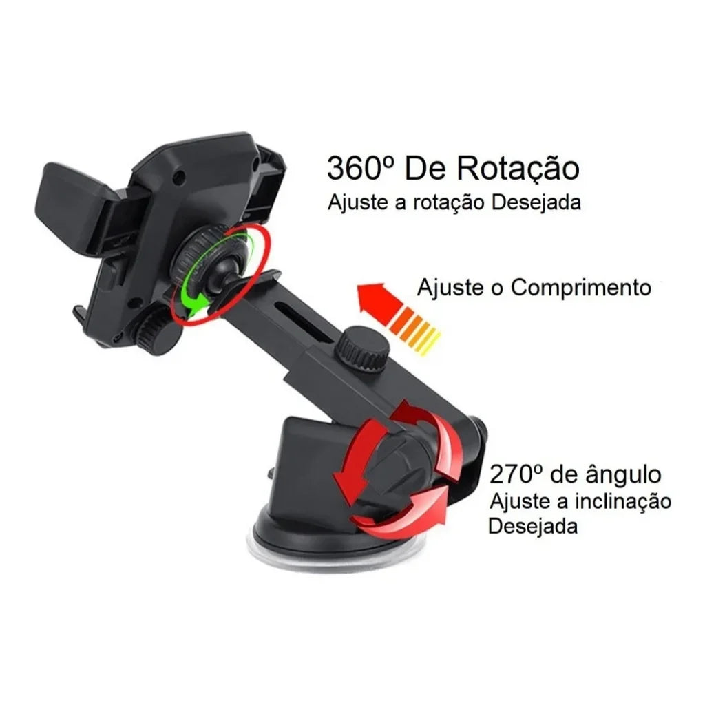 Suporte Veicular para Celular com Trava Automática