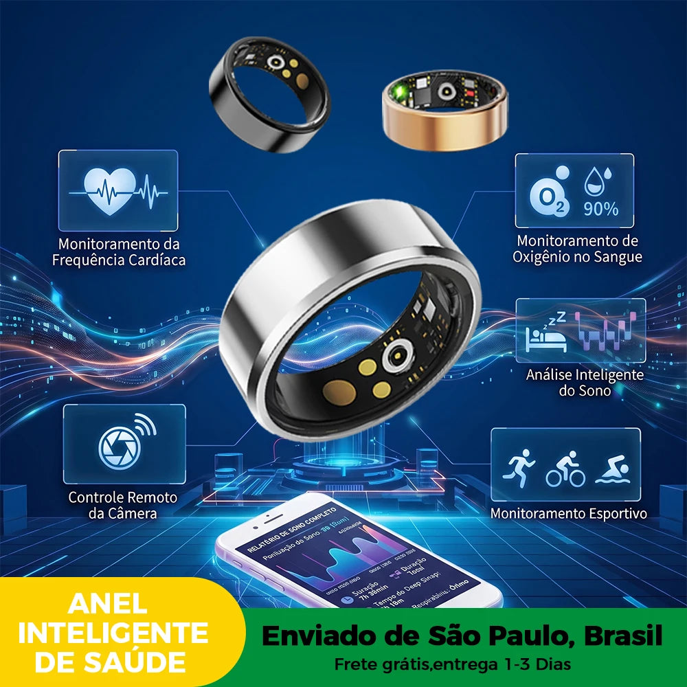 Anel Inteligente IP68 Monitor de Atividade