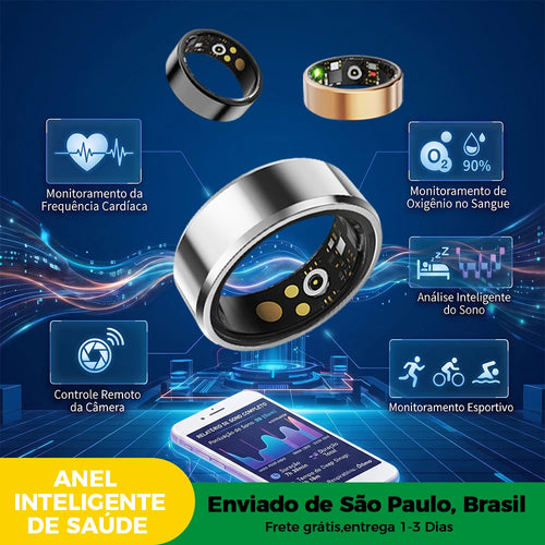 Anel Inteligente IP68 Monitor de Atividade