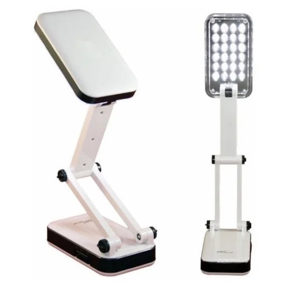 Luminária de Mesa LED Dobrável Recarregável – 24 LEDs