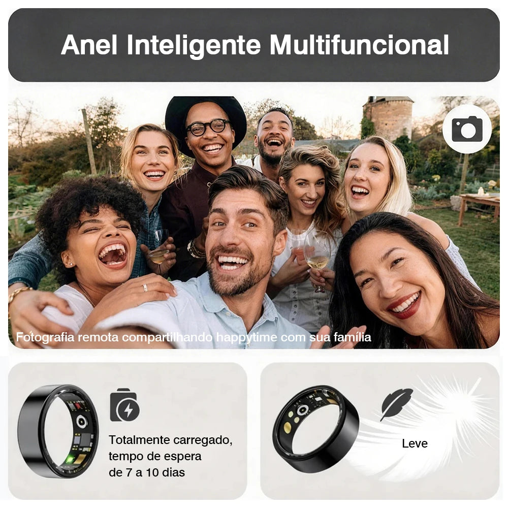 Anel Inteligente IP68 Monitor de Atividade