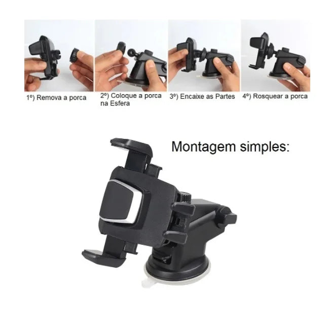 Suporte Veicular para Celular com Trava Automática