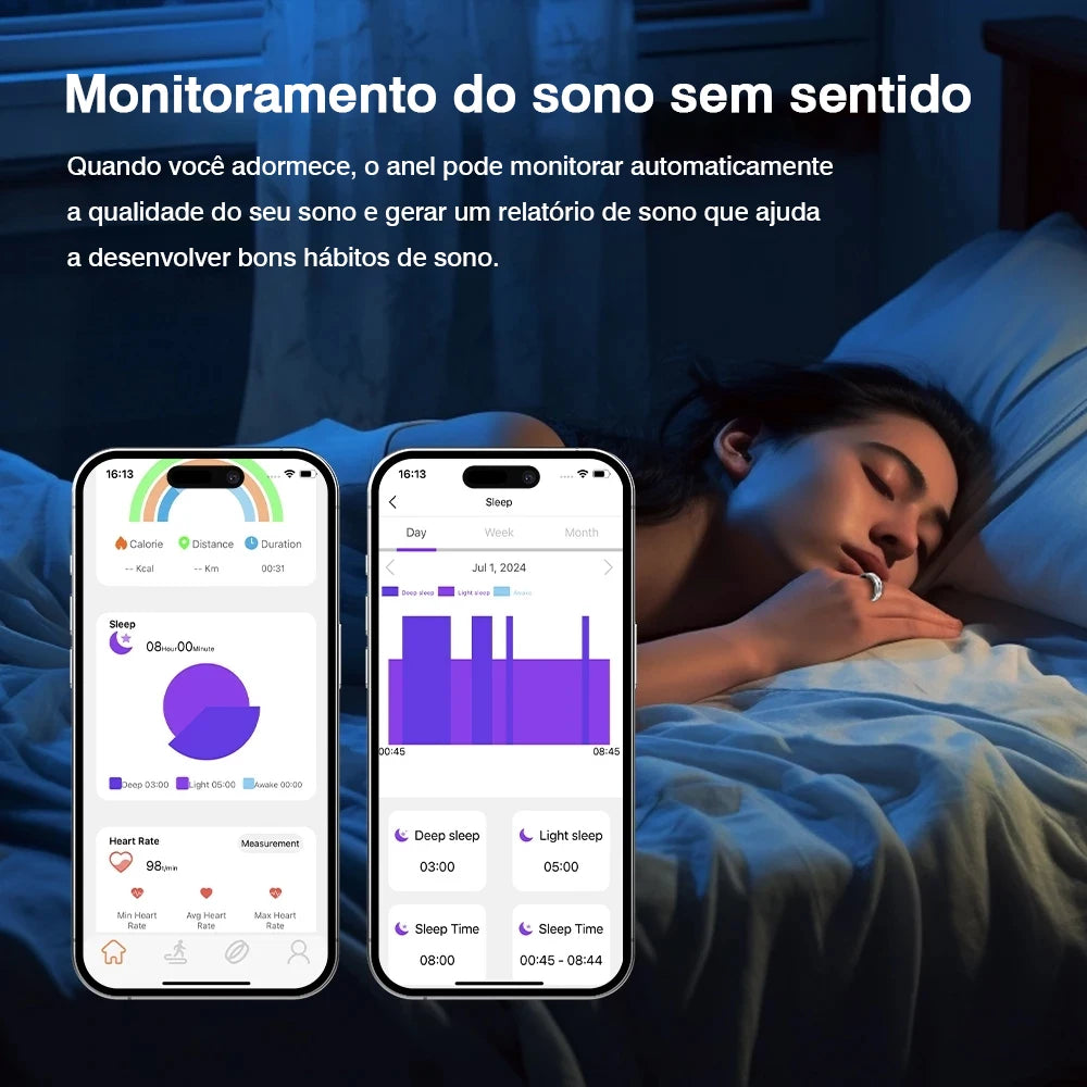 Anel Inteligente IP68 Monitor de Atividade