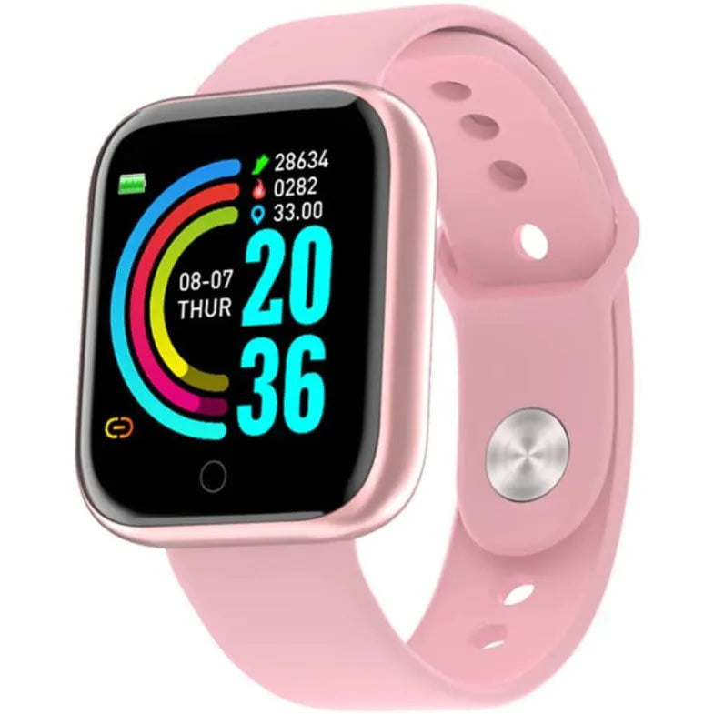 Smartwatch D20 Y68 Esportivo – Monitor Cardíaco e Notificações