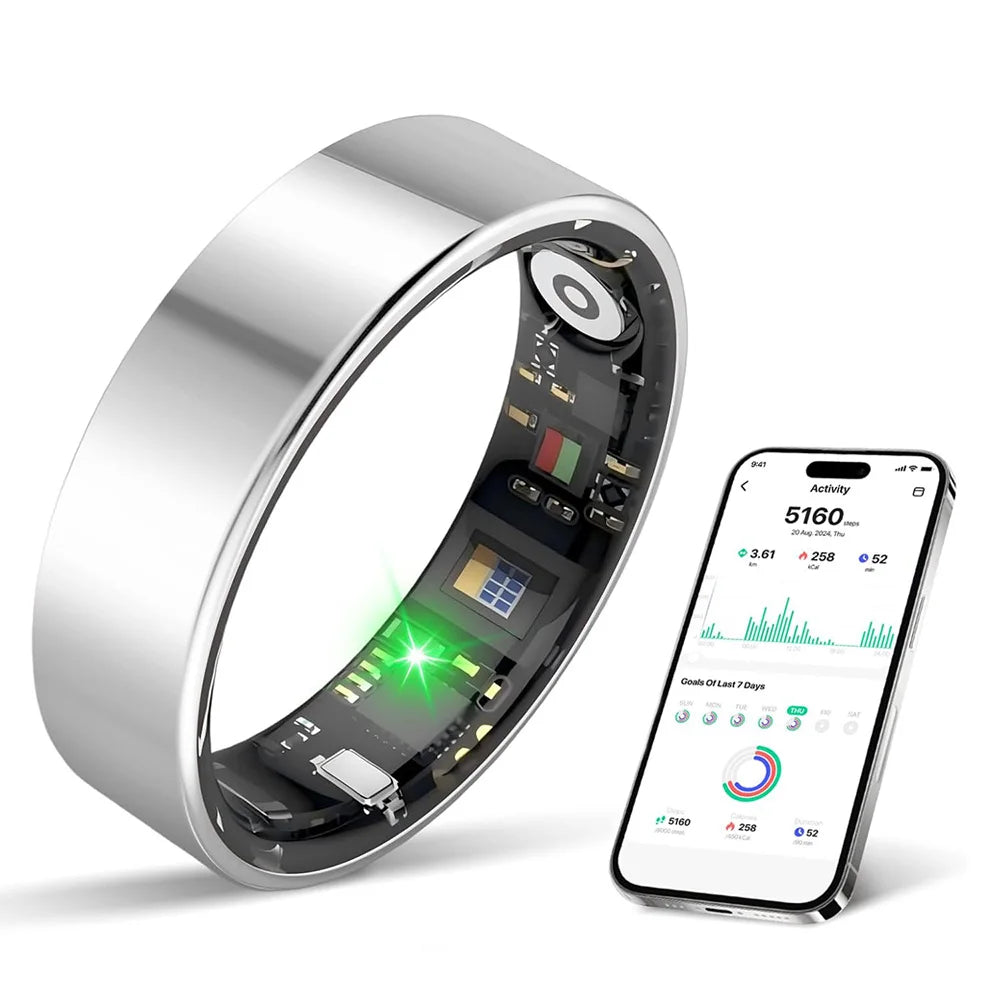 Anel Inteligente ZR001 — Monitor de Saúde IP68