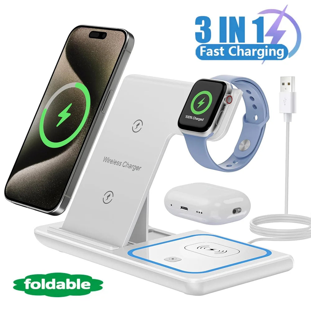 Carregador Magnético 3 em 1 15W