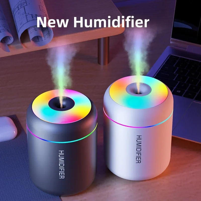 Mini Umidificador de Ar USB 180ml – Difusor de Aromas com Luz LED para Carro, Casa e Quarto