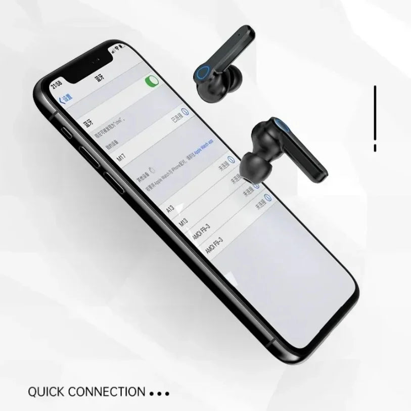 Fone Bluetooth M19 TWS com Display LED Digital, Controle por Toque e Resistência à Água