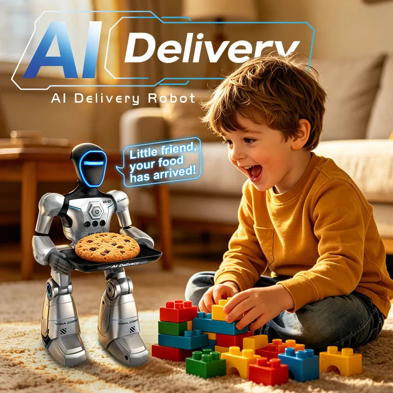Robô Inteligente Interativo com Controle Remoto, Gestos e Voz – Programável, Luzes LED e Dança – Brinquedo Educativo Infantil