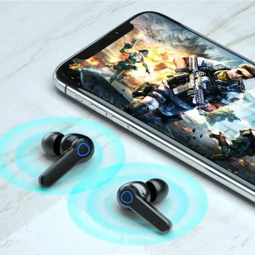 Fone Bluetooth M19 TWS com Display LED Digital, Controle por Toque e Resistência à Água