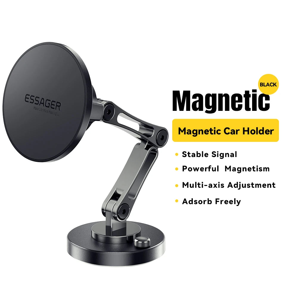 Suporte Veicular Magnético Essager com Carregador Sem Fio 15W – Compatível com MagSafe iPhone