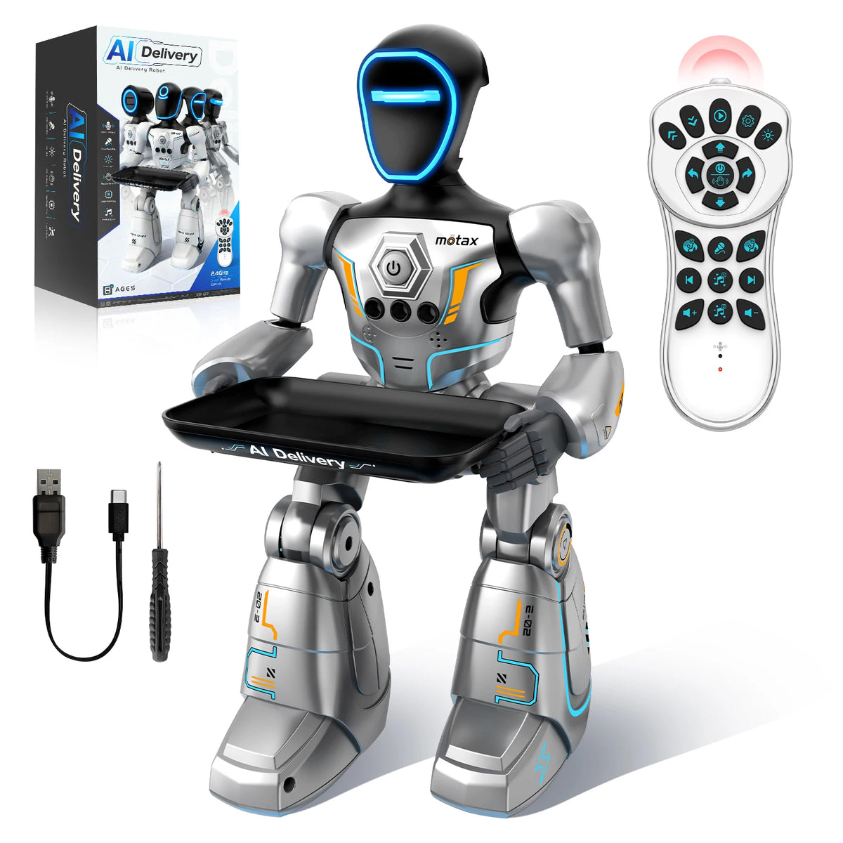 Robô Inteligente Interativo com Controle Remoto, Gestos e Voz – Programável, Luzes LED e Dança – Brinquedo Educativo Infantil