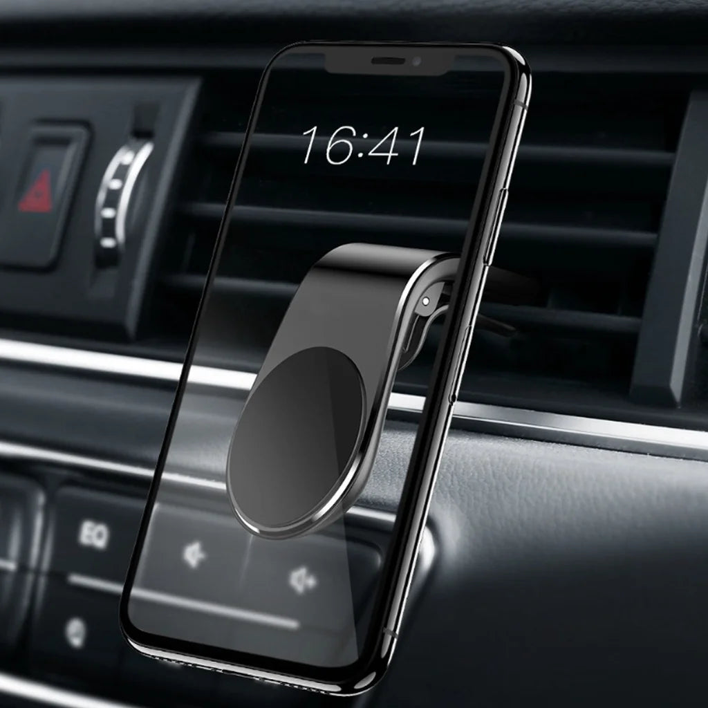 Suporte Veicular Magnético para Celular 360° - Fixação na Saída de Ar