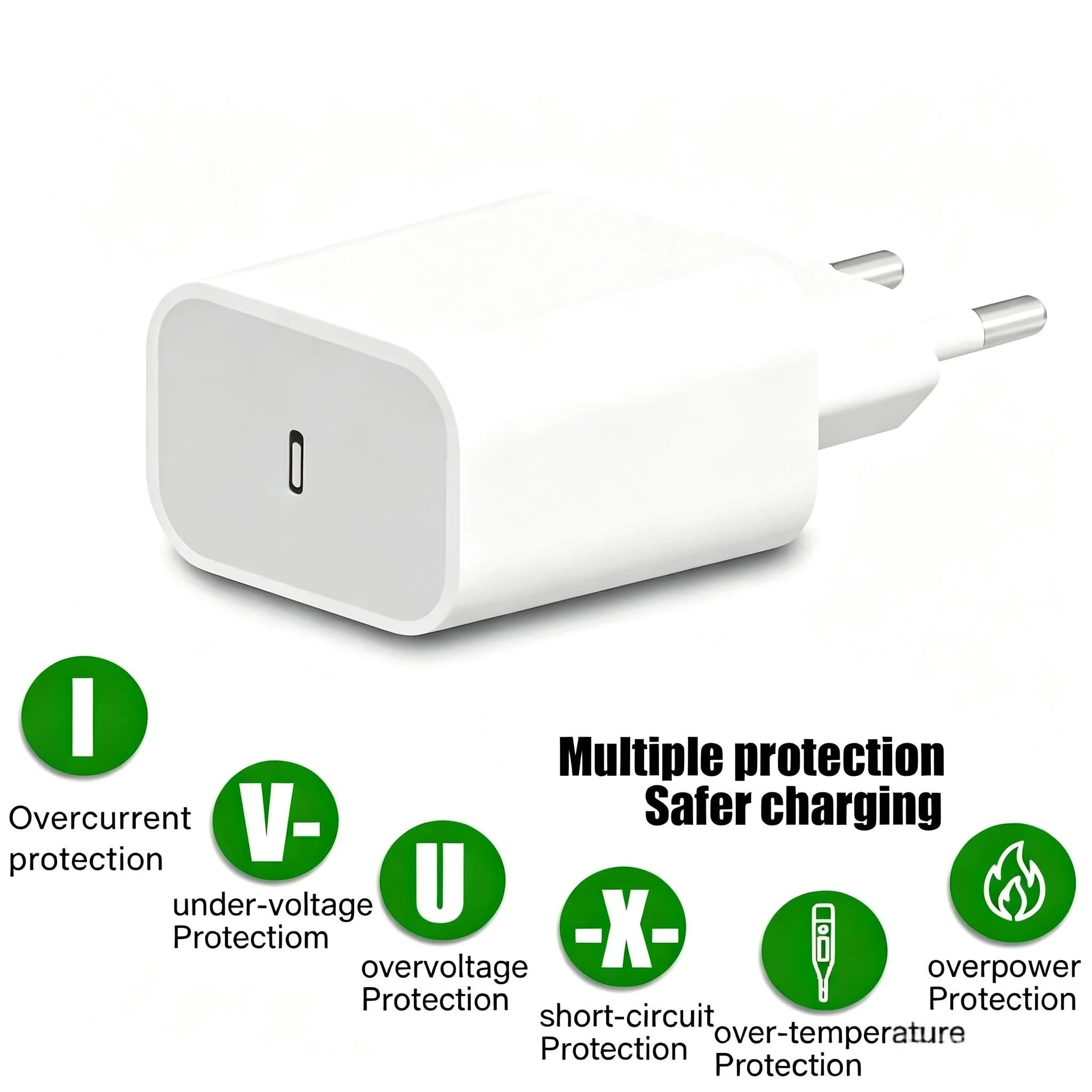 Carregador Universal USB-C 18W – Carregamento Rápido PD para Celulares, Tablets e Notebooks