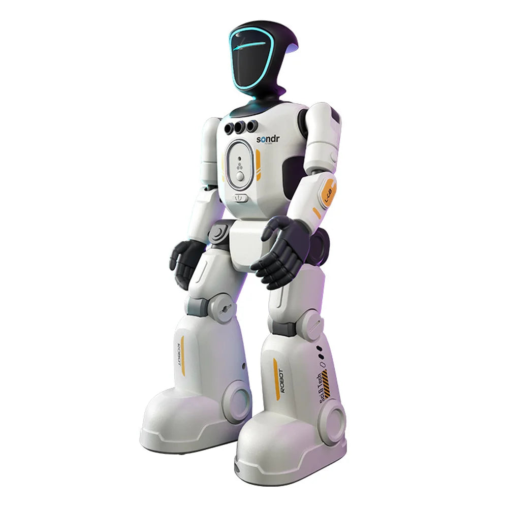 Robô Humanoide Inteligente Infantil com Controle Remoto e Comando de Voz – Sensor de Gestos, Programável, Dança, Música e Gravação – Brinquedo Interativo