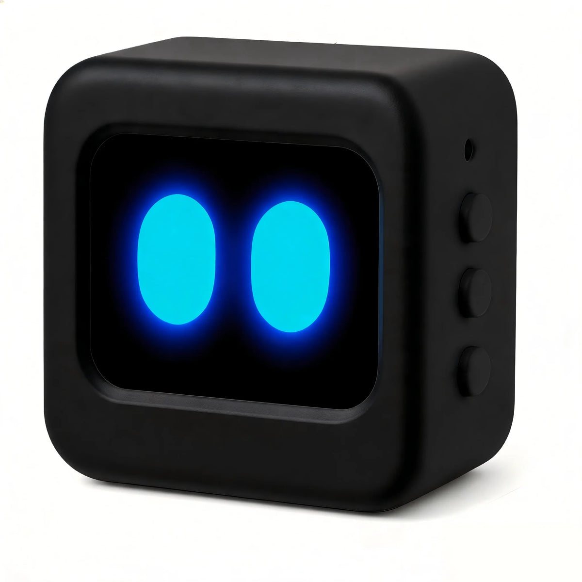 Chatbot de voz com inteligência artificial na cor preta