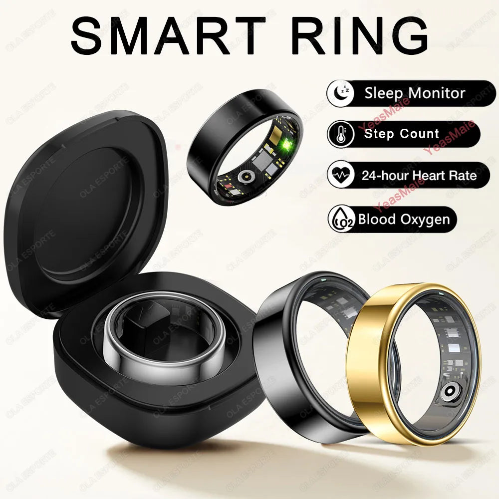 Smart Ring 2026 Bluetooth | Anel Inteligente Recarregável para Uso Diário