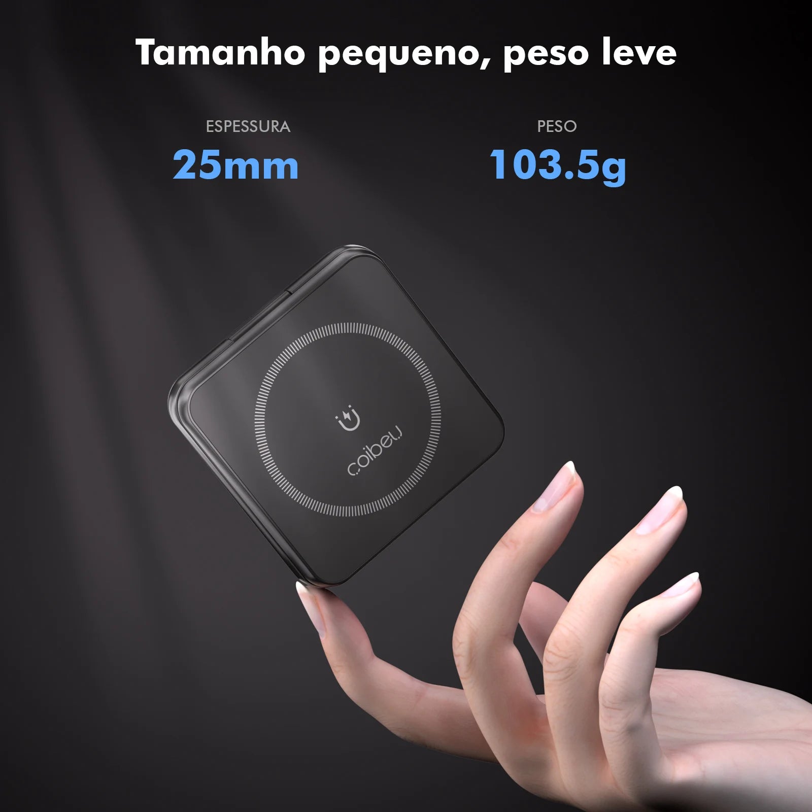 Carregador Sem Fio 3 em 1 25W Dobrável – iPhone, Watch e AirPods