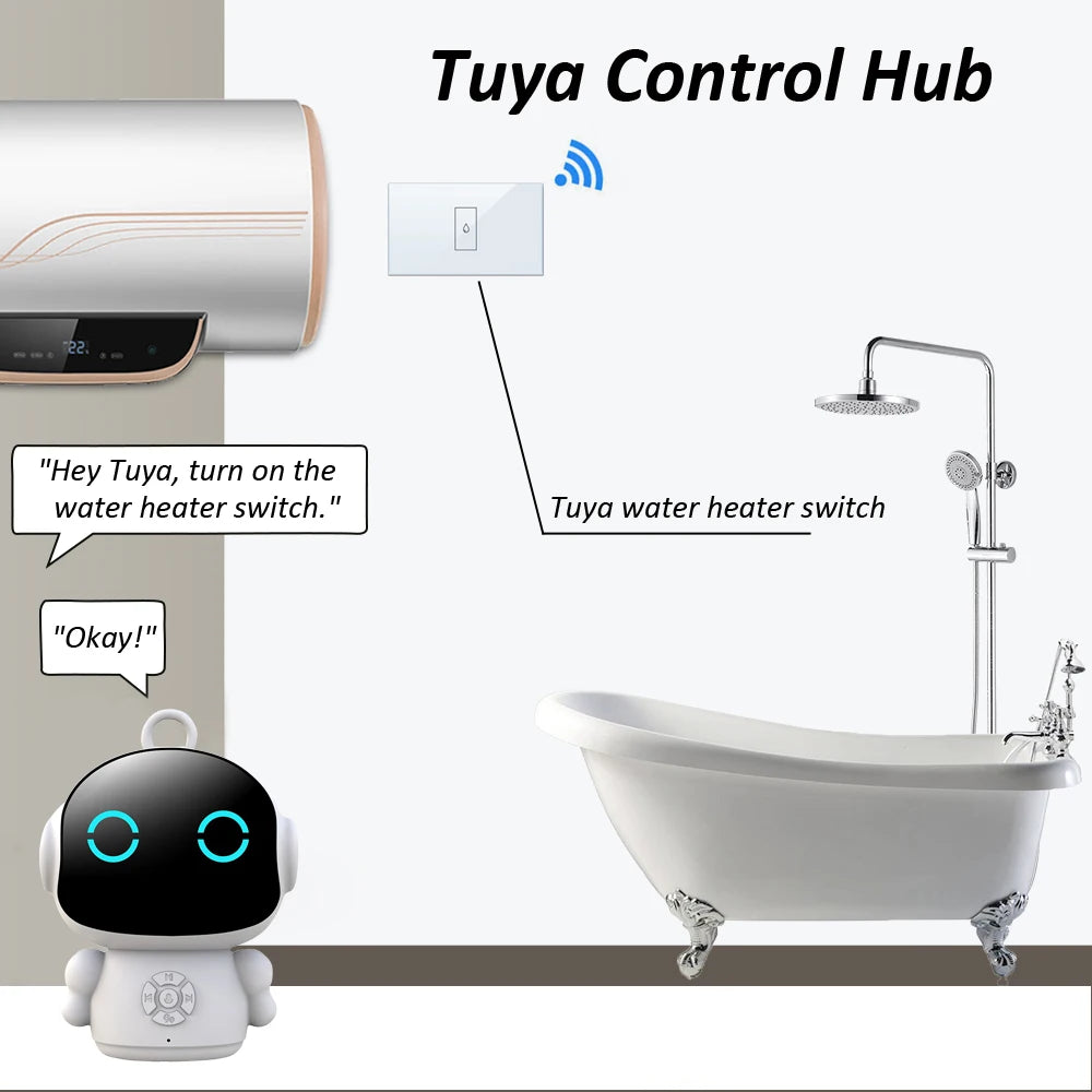 Robô com IA controlando dispositivos da casa inteligente