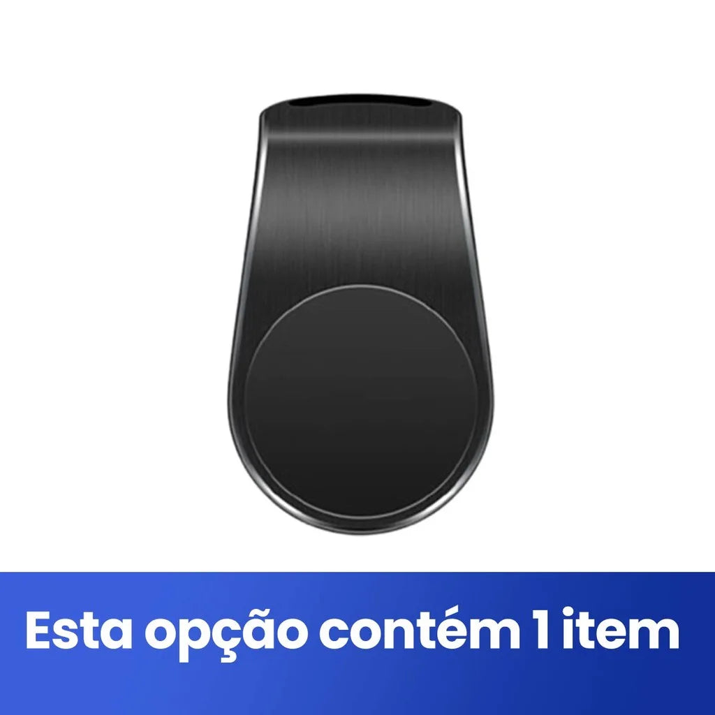 Suporte Veicular Magnético para Celular 360° - Fixação na Saída de Ar