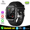 Smartwatch Militar IP67 — Chamada Bluetooth, Lanterna e Monitor Cardíaco