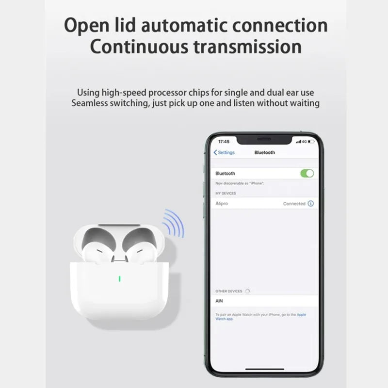 Fones de Ouvido Sem Fio TWS Cancelamento de Ruído