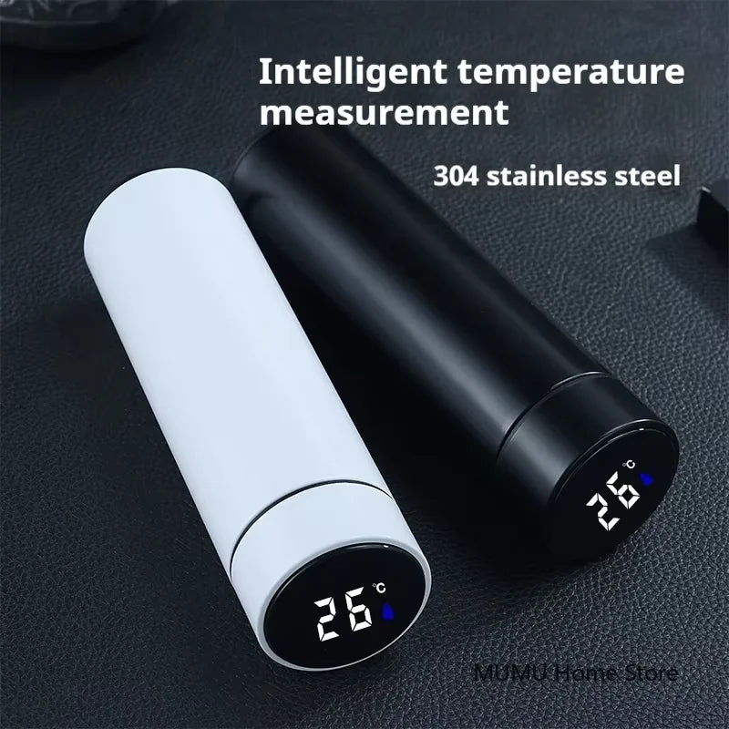 Garrafa Térmica Premium 500ml com Sensor de Temperatura LED