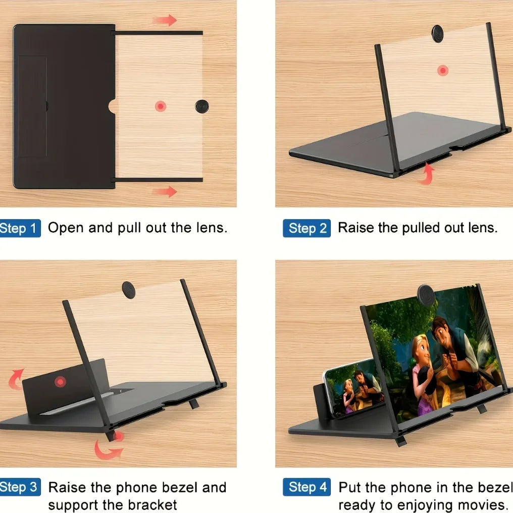 Lupa Amplificadora de Tela para Celular com Filtro Anti Luz Azul - Ideal para Praia e Ar Livre