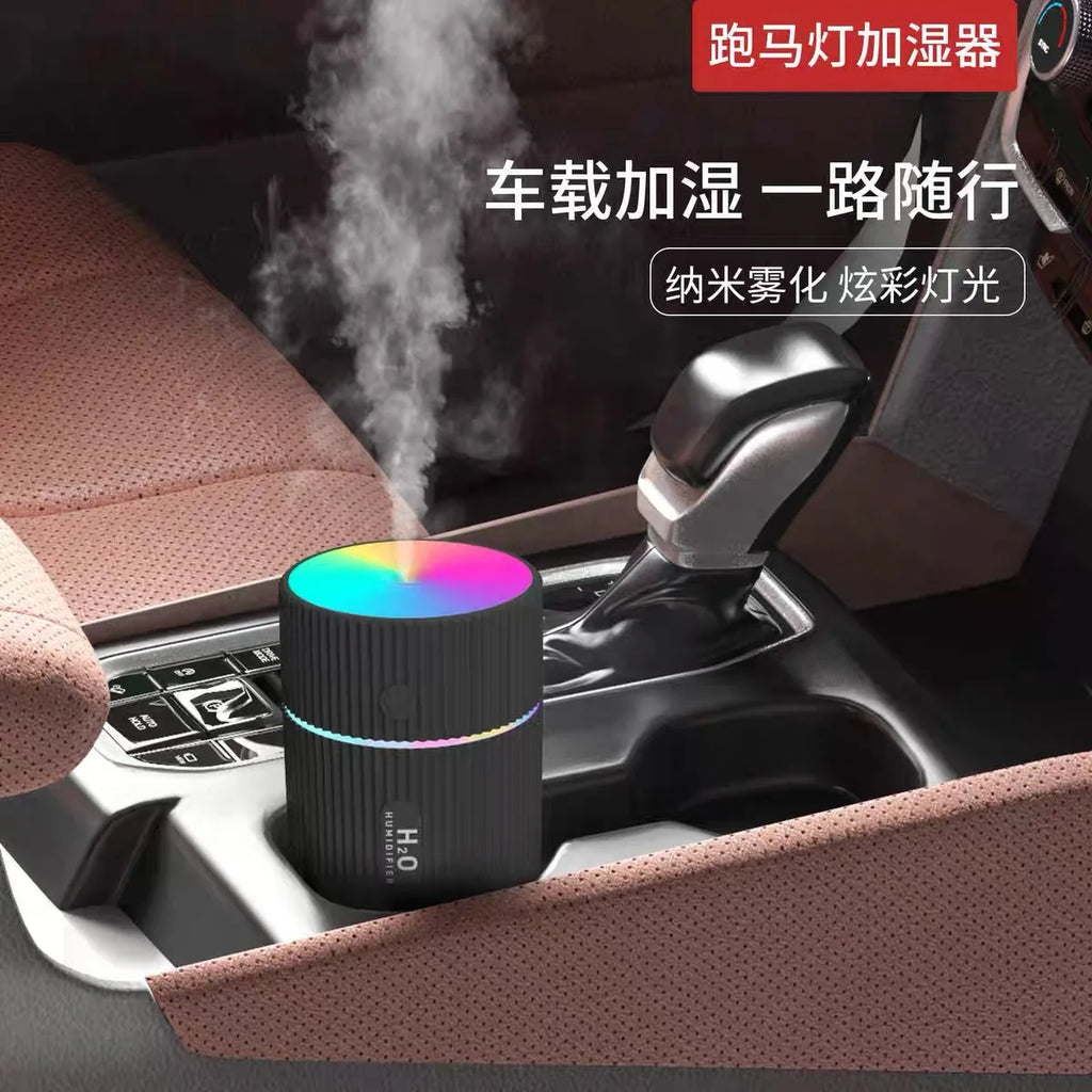 Umidificador e Difusor de Aromas 220ml com Luz Colorida – USB
